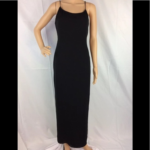 Ellen Tracy Dresses & Skirts - Ellen Tracy Black Silk Long Slip Dress Elegant
